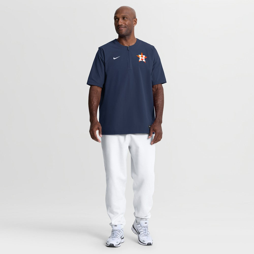 Houston Astros Authentic Collection Dri-FIT Quarter-Zip Windshirt Navy | Nike