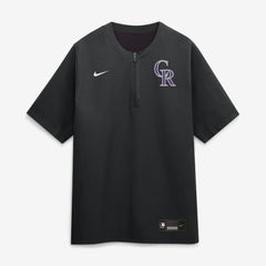 Colorado Rockies Authentic Collection Dri-FIT Quarter-Zip Windshirt Black | Nike