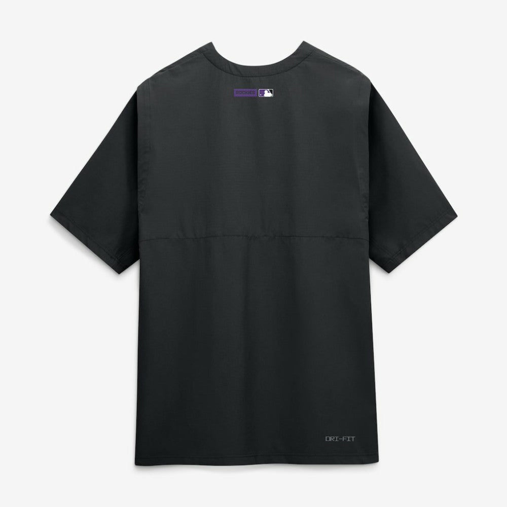 Colorado Rockies Authentic Collection Dri-FIT Quarter-Zip Windshirt Black | Nike