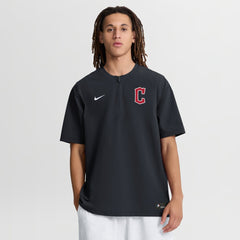 Cleveland Guardians Authentic Collection Dri-FIT Quarter-Zip Windshirt Navy | Nike