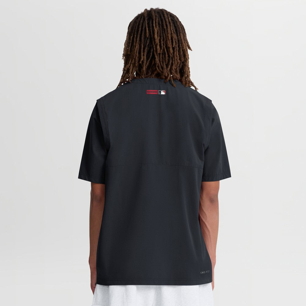 Cleveland Guardians Authentic Collection Dri-FIT Quarter-Zip Windshirt Navy | Nike