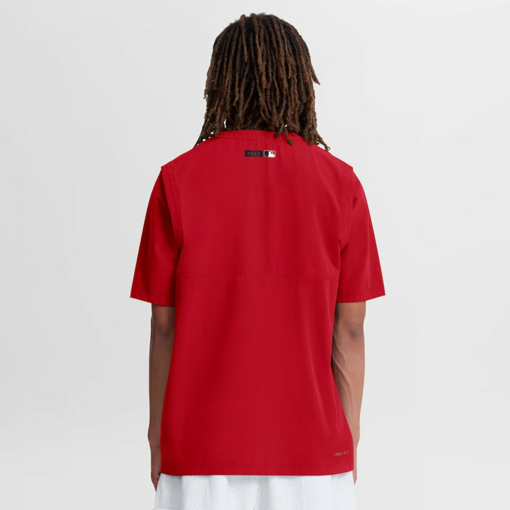 Cincinnati Reds Authentic Collection Dri-FIT Quarter-Zip Windshirt Red | Nike