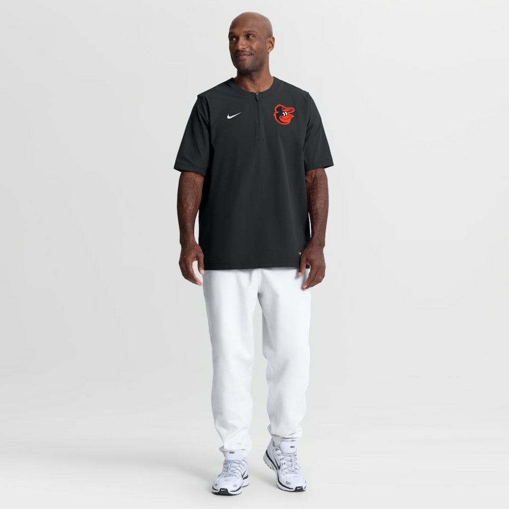 Baltimore Orioles Authentic Collection Dri-FIT Quarter-Zip Windshirt Black | Nike