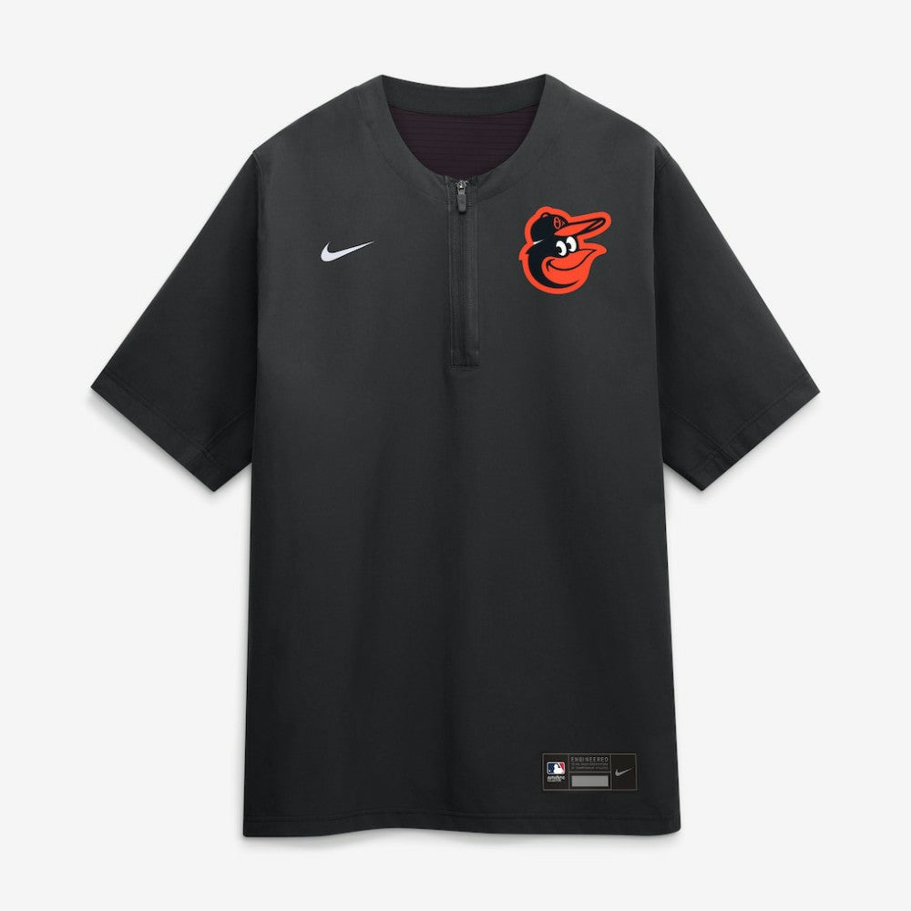 Baltimore Orioles Authentic Collection Dri-FIT Quarter-Zip Windshirt Black | Nike