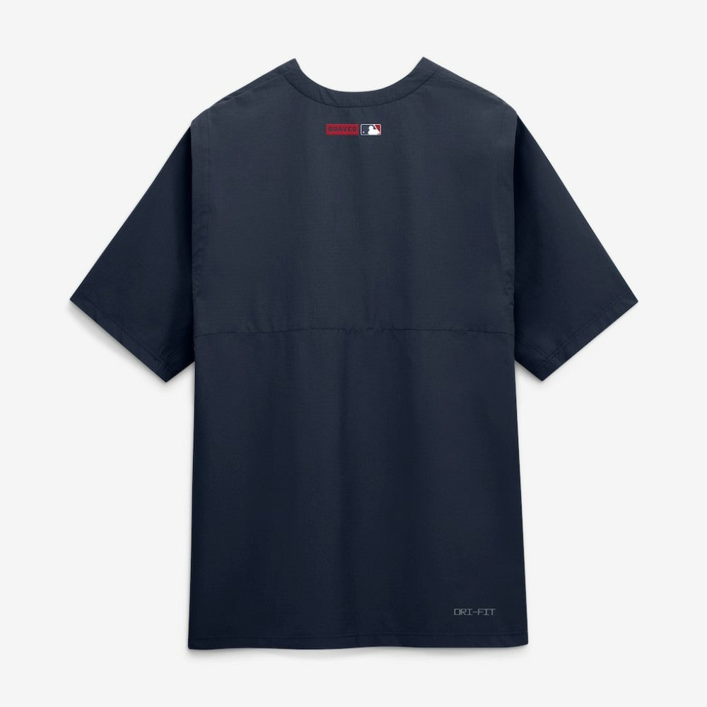 Atlanta Braves Authentic Collection Dri-FIT Quarter-Zip Windshirt Navy | Nike
