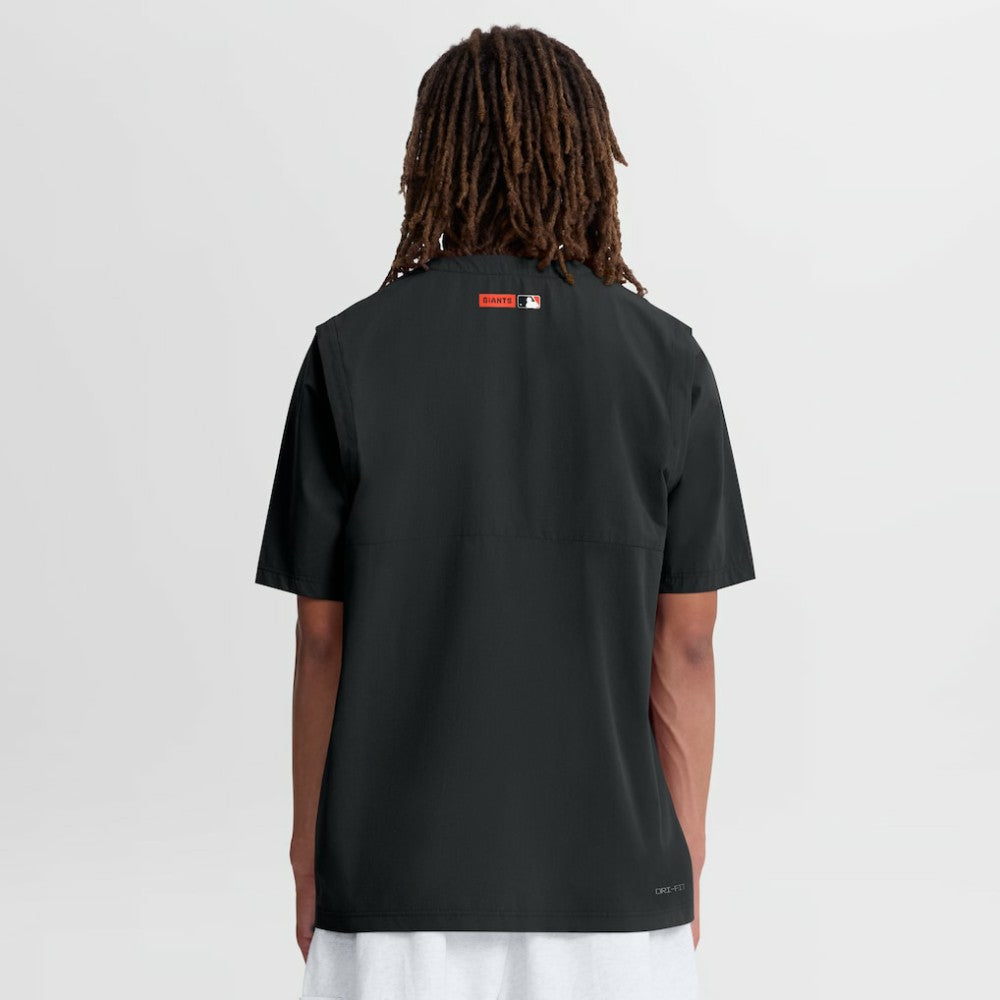 San Francisco Giants Authentic Collection Dri-FIT Quarter-Zip Windshirt Black | Nike