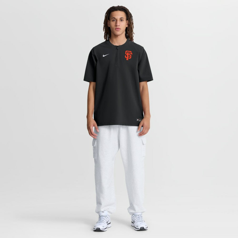San Francisco Giants Authentic Collection Dri-FIT Quarter-Zip Windshirt Black | Nike