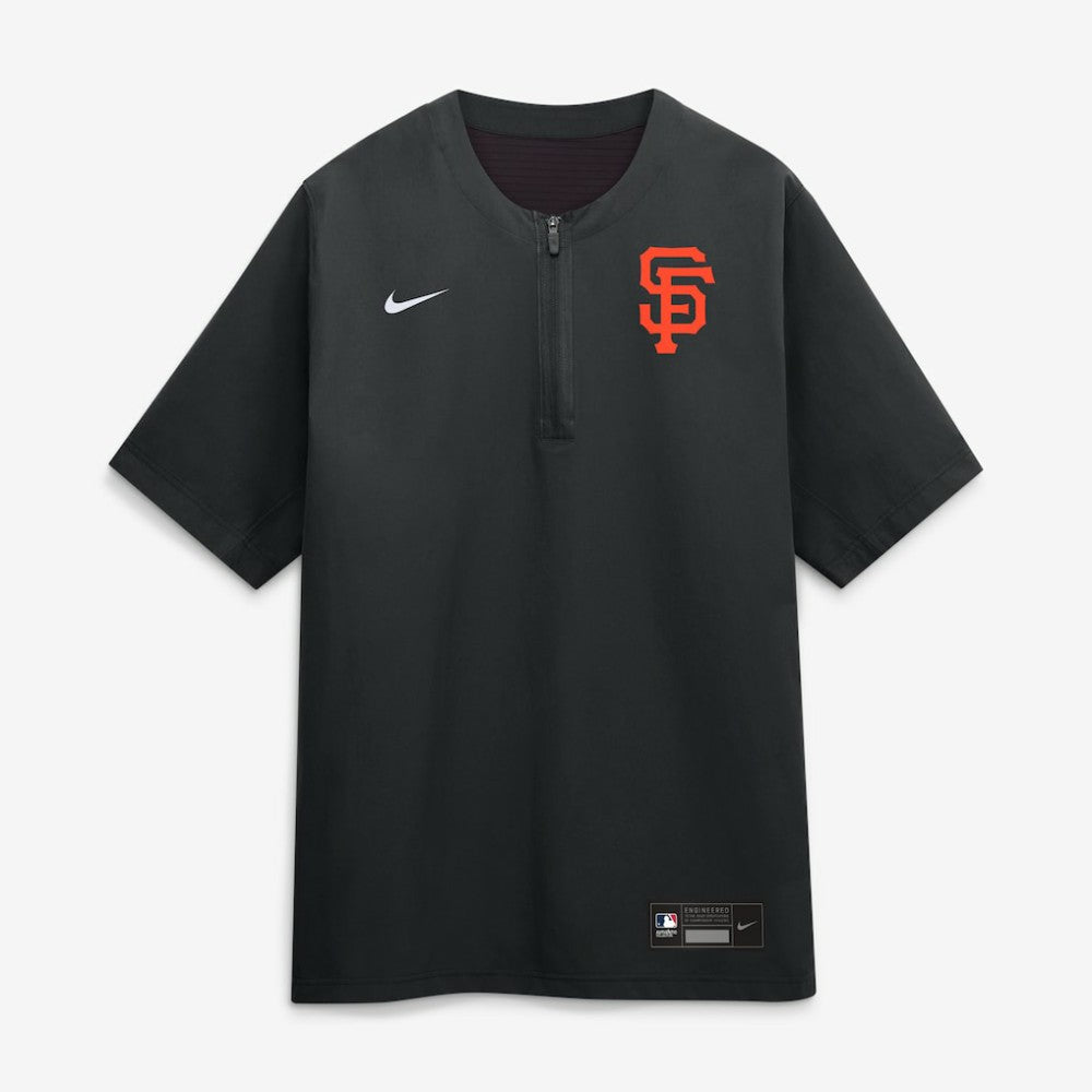San Francisco Giants Authentic Collection Dri-FIT Quarter-Zip Windshirt Black | Nike