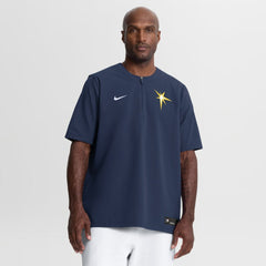 Tampa Bay Rays Authentic Collection Dri-FIT Quarter-Zip Windshirt Navy | Nike