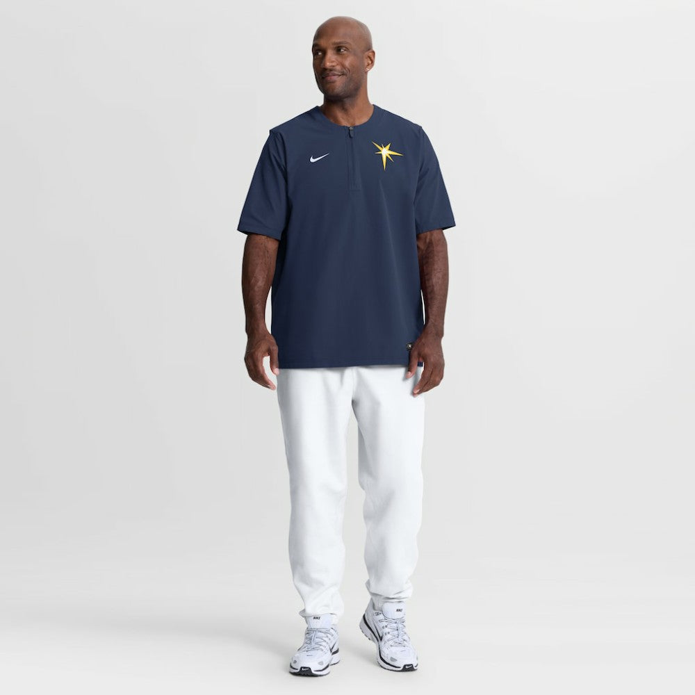 Tampa Bay Rays Authentic Collection Dri-FIT Quarter-Zip Windshirt Navy | Nike