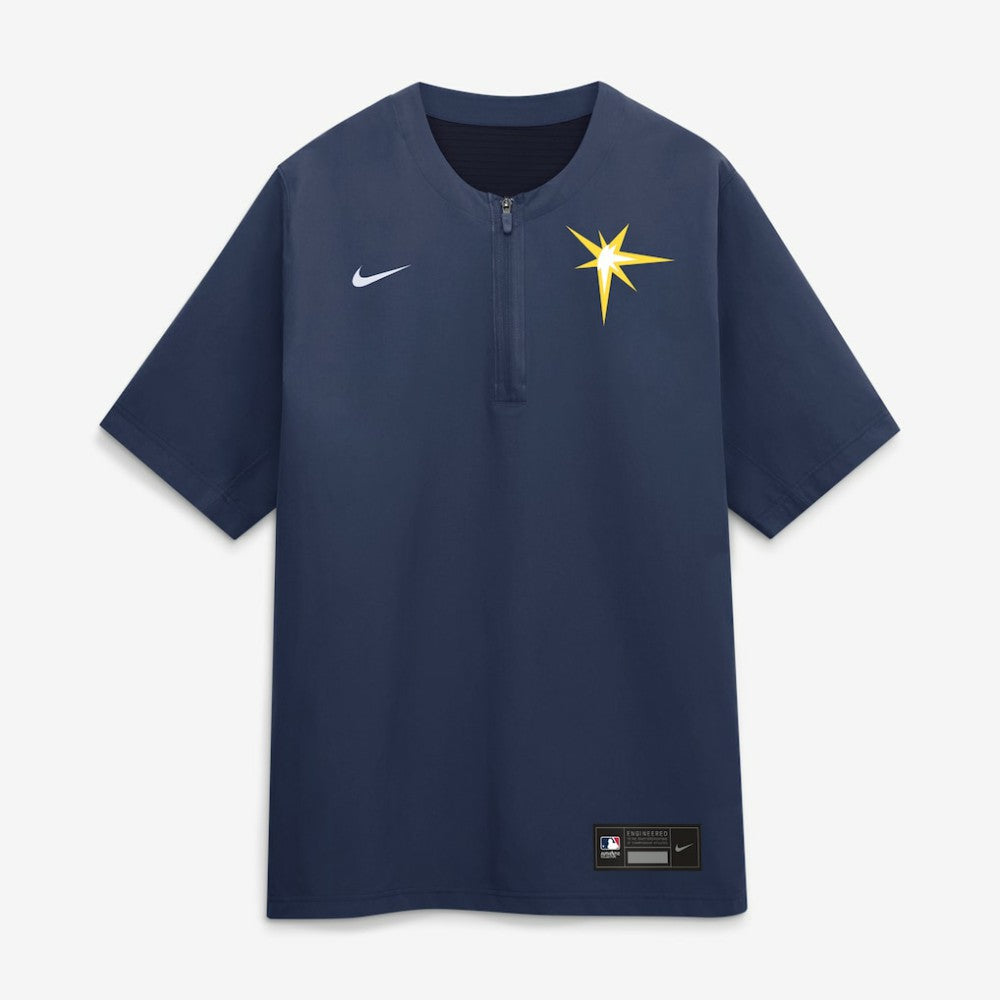 Tampa Bay Rays Authentic Collection Dri-FIT Quarter-Zip Windshirt Navy | Nike