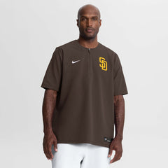 San Diego Padres Authentic Collection Dri-FIT Quarter-Zip Windshirt Brown | Nike