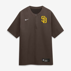 San Diego Padres Authentic Collection Dri-FIT Quarter-Zip Windshirt Brown | Nike