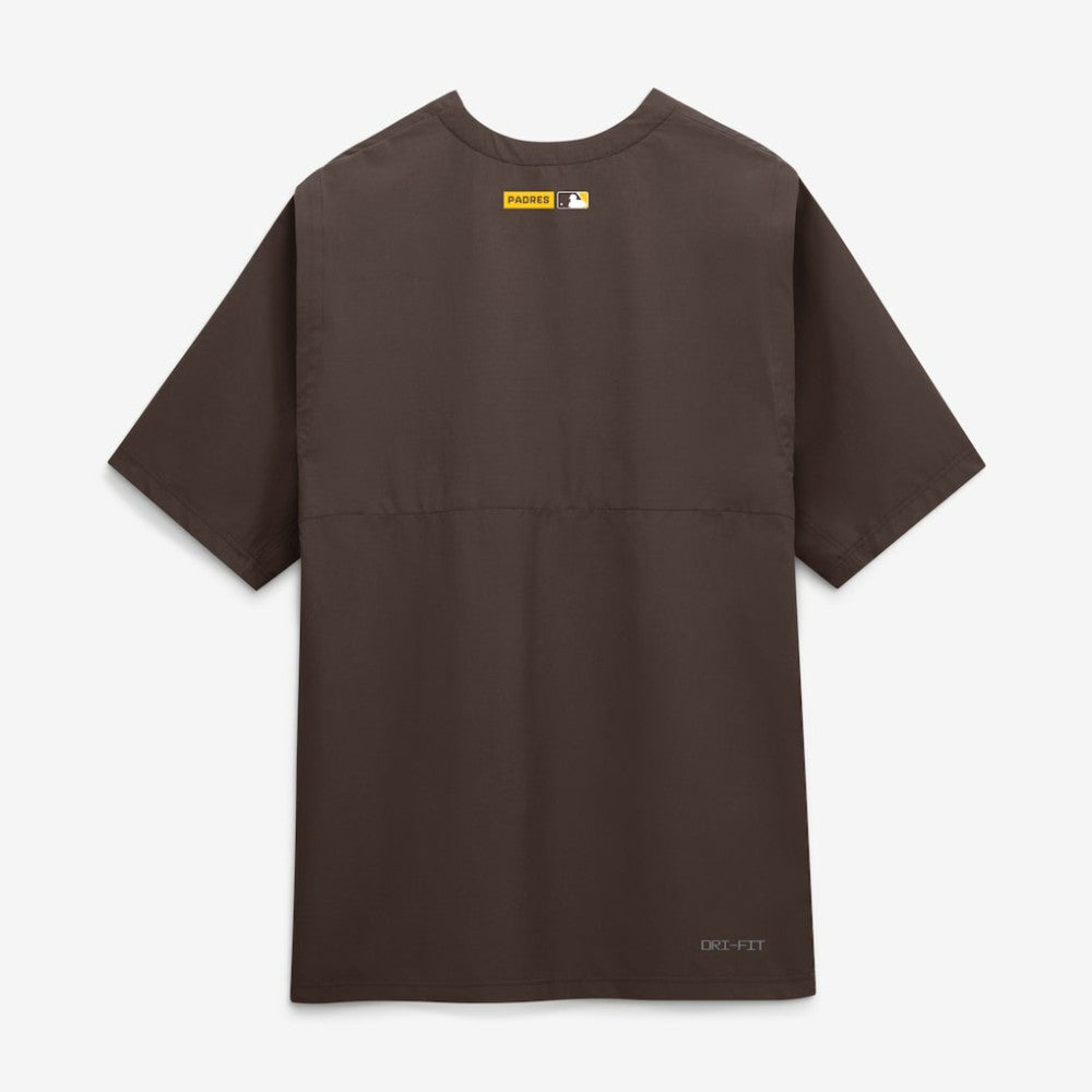 San Diego Padres Authentic Collection Dri-FIT Quarter-Zip Windshirt Brown | Nike