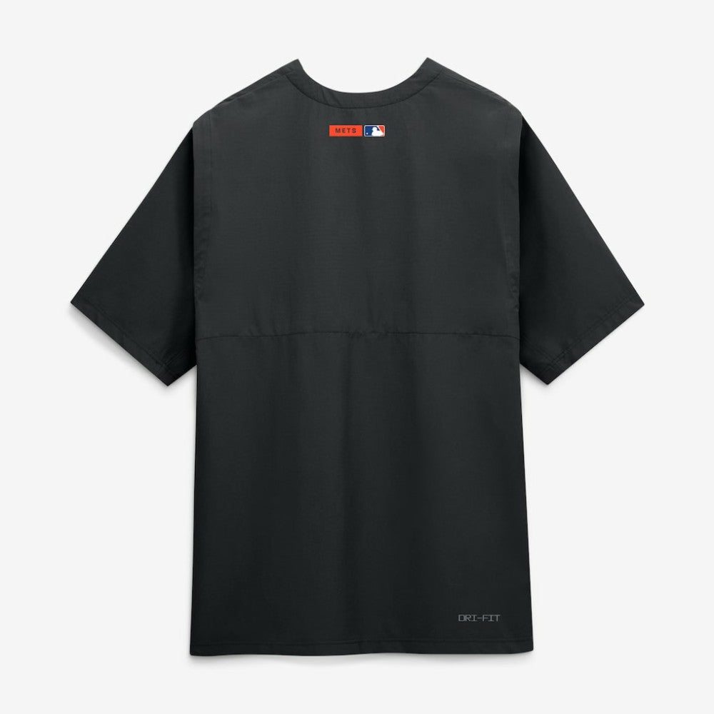 New York Mets Authentic Collection Dri-FIT Quarter-Zip Windshirt Black | Nike
