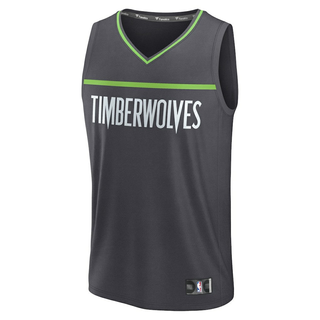 Minnesota Timberwolves Fastbreak Custom Jersey - Statement Edition - Anthracite