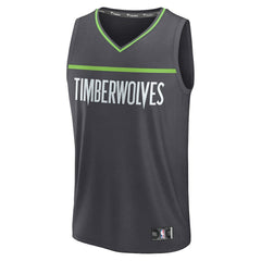 Minnesota Timberwolves Fastbreak Custom Jersey - Statement Edition - Anthracite