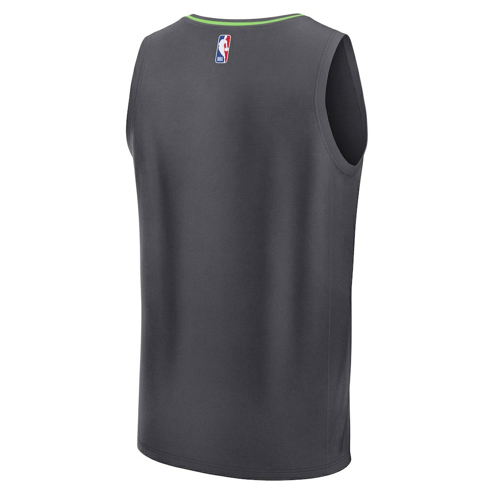 Minnesota Timberwolves Fastbreak Custom Jersey - Statement Edition - Anthracite