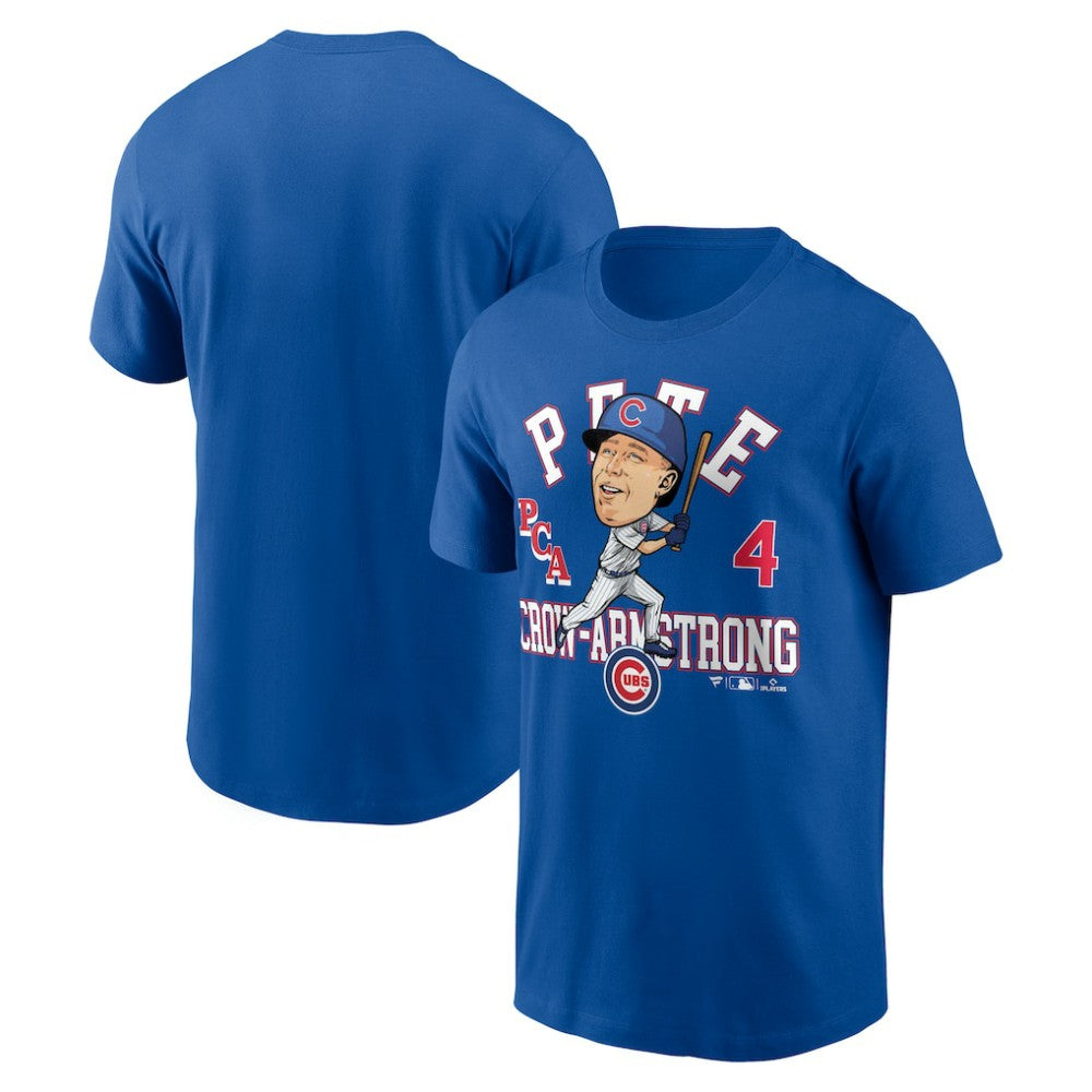 Pete Crow-Armstrong Chicago Cubs Hometown Caricature T-Shirt Royal