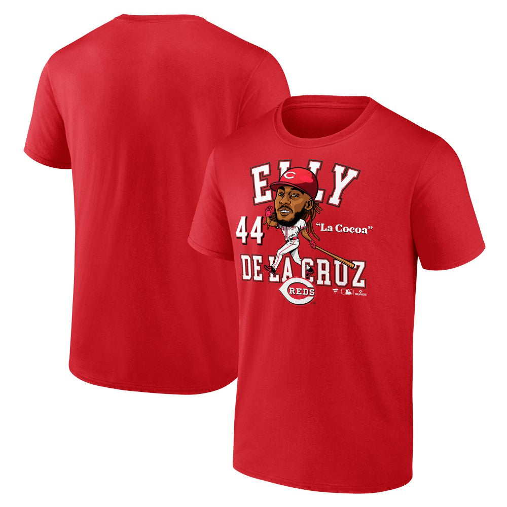 Elly De La Cruz Cincinnati Reds Hometown Caricature T-Shirt Athletic Red