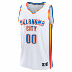Oklahoma City Thunder Fast Break Custom Jersey - Association Edition - White