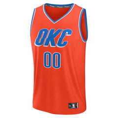 Oklahoma City Thunder Youth Fast Break Custom Jersey - Statement Edition - Orange
