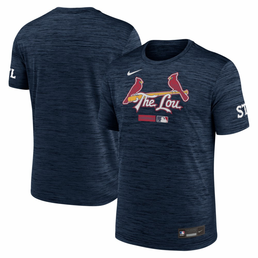 St. Louis Cardinals Authentic Collection City Connect Velocity Dri-FIT T-Shirt Navy | Nike