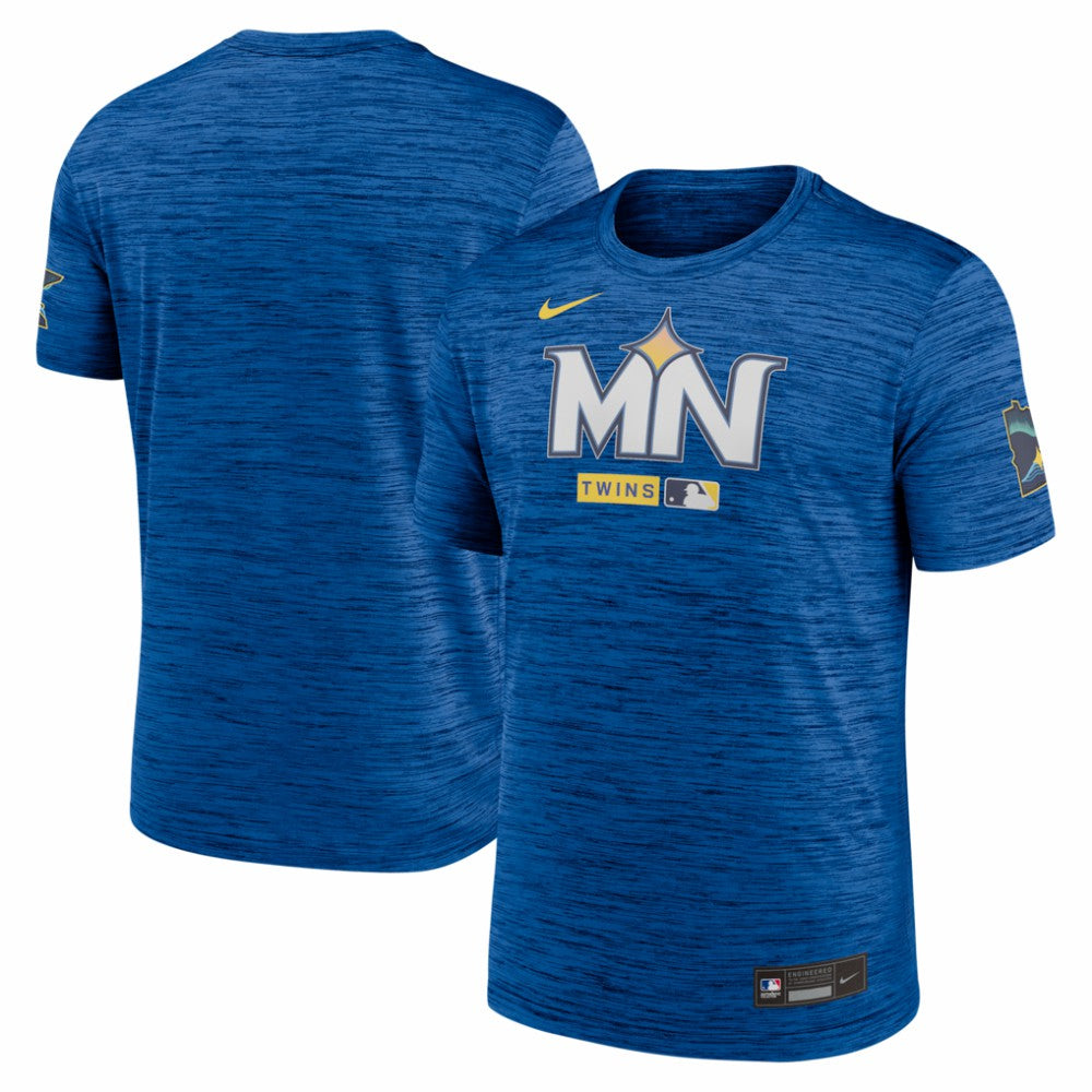 Minnesota Twins Authentic Collection City Connect Velocity Dri-FIT T-Shirt Royal | Nike
