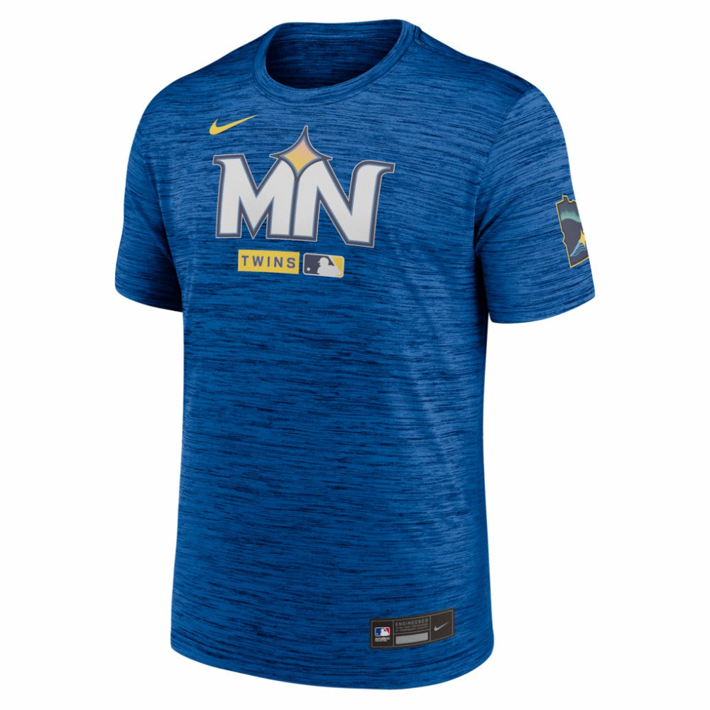 Minnesota Twins Authentic Collection City Connect Velocity Dri-FIT T-Shirt Royal | Nike