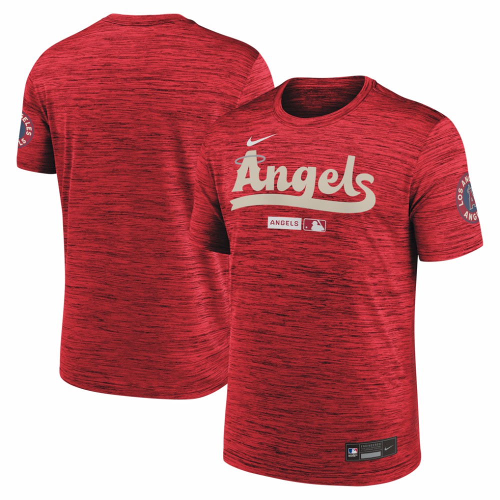 Los Angeles Angels Authentic Collection City Connect Velocity Dri-FIT T-Shirt Red | Nike