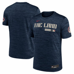 Cleveland Guardians Authentic Collection City Connect Velocity Dri-FIT T-Shirt Navy | Nike