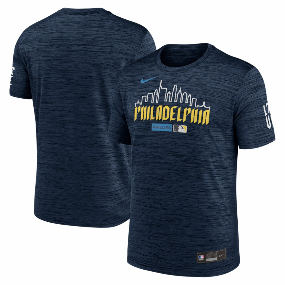 Philadelphia Phillies Authentic Collection City Connect Velocity Dri-FIT T-Shirt Navy | Nike