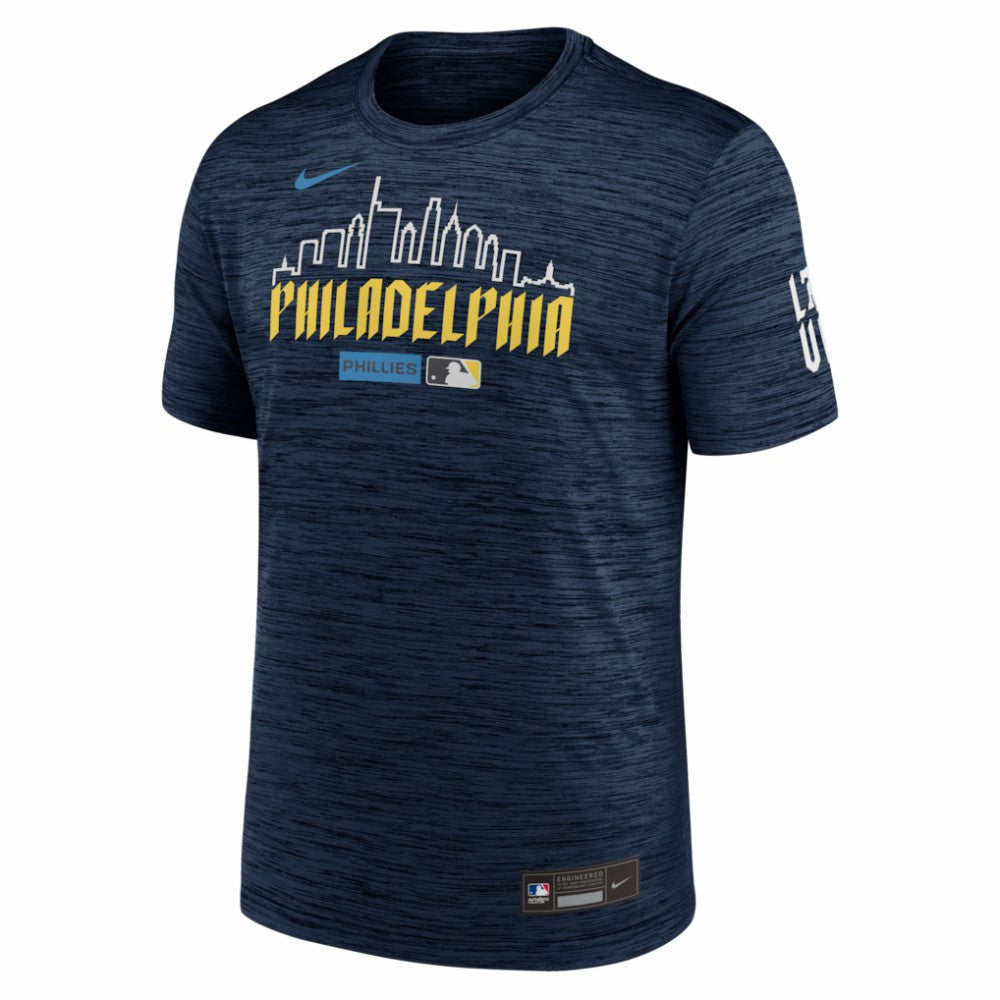 Philadelphia Phillies Authentic Collection City Connect Velocity Dri-FIT T-Shirt Navy | Nike