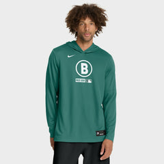 Boston Red Sox City Connect Dri-FIT Long Sleeve Hooded T-Shirt Green | Nike