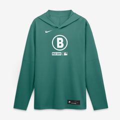 Boston Red Sox City Connect Dri-FIT Long Sleeve Hooded T-Shirt Green | Nike