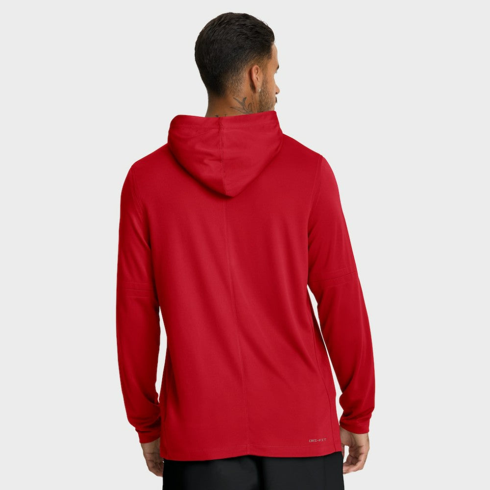 Los Angeles Angels City Connect Dri-FIT Long Sleeve Hooded T-Shirt Red | Nike