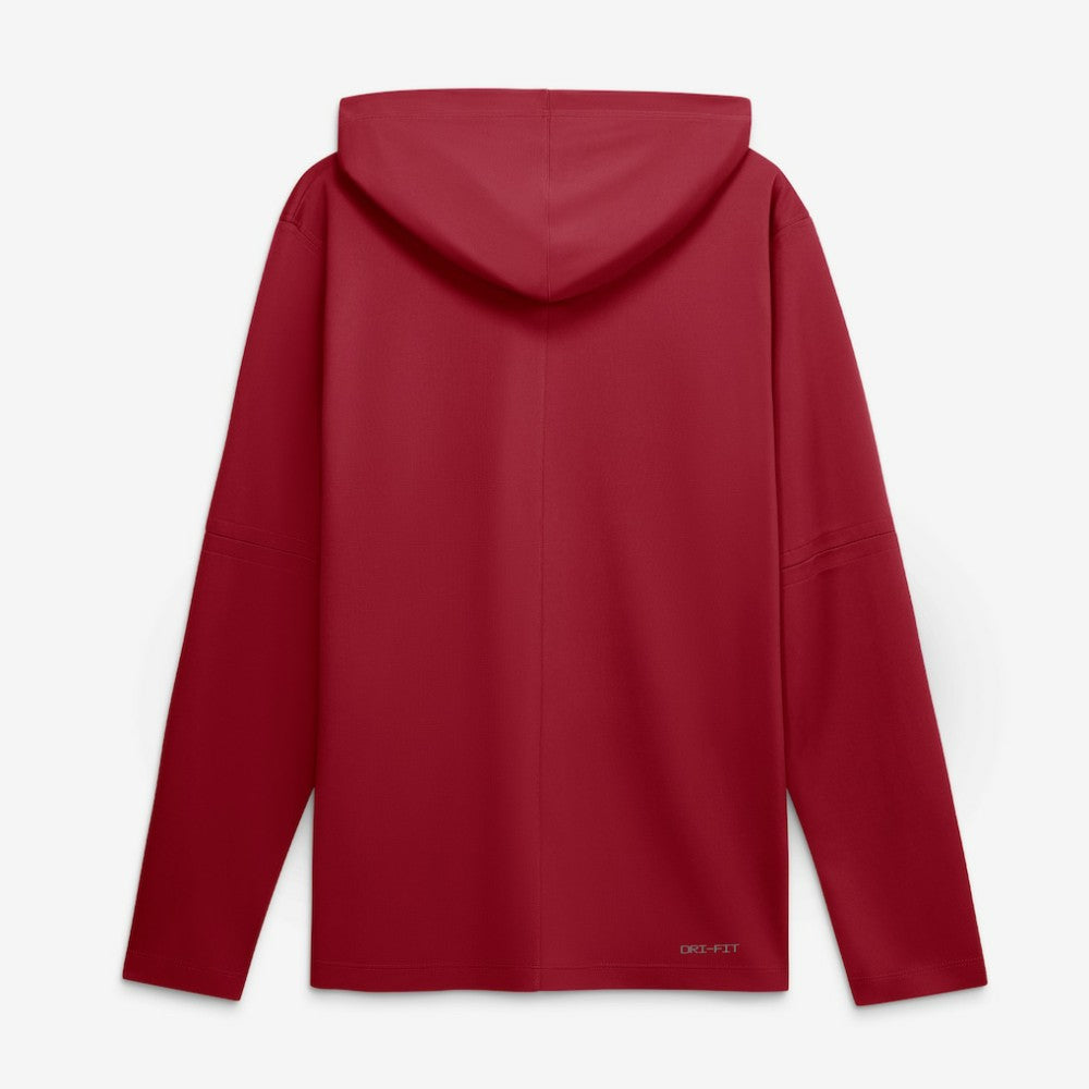 Cleveland Guardians City Connect Dri-FIT Long Sleeve Hooded T-Shirt Red | Nike
