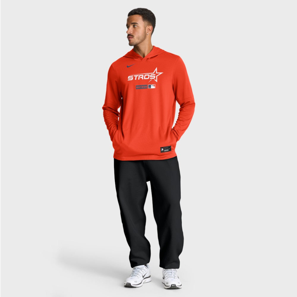 Houston Astros City Connect Dri-FIT Long Sleeve Hooded T-Shirt Orange | Nike