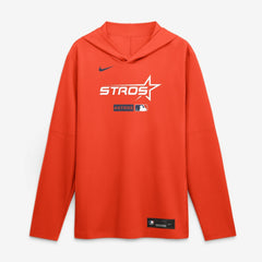 Houston Astros City Connect Dri-FIT Long Sleeve Hooded T-Shirt Orange | Nike