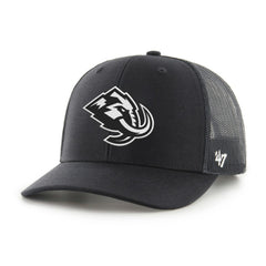 Utah Mammoth '47 Logo Trucker Adjustable Hat Black/