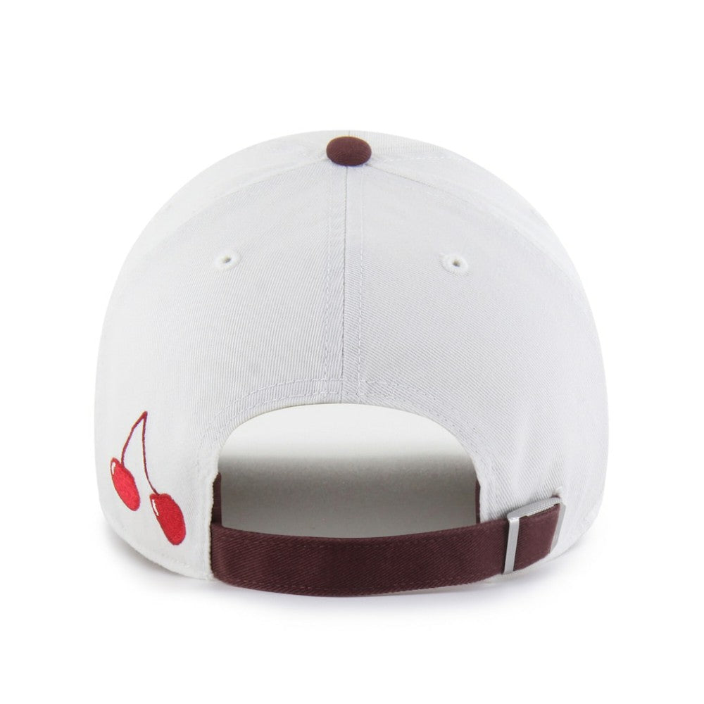 Chicago Cubs Unisex Love Letter Clean Up Adjustable Hat Stone/Burgundy | 47 brand