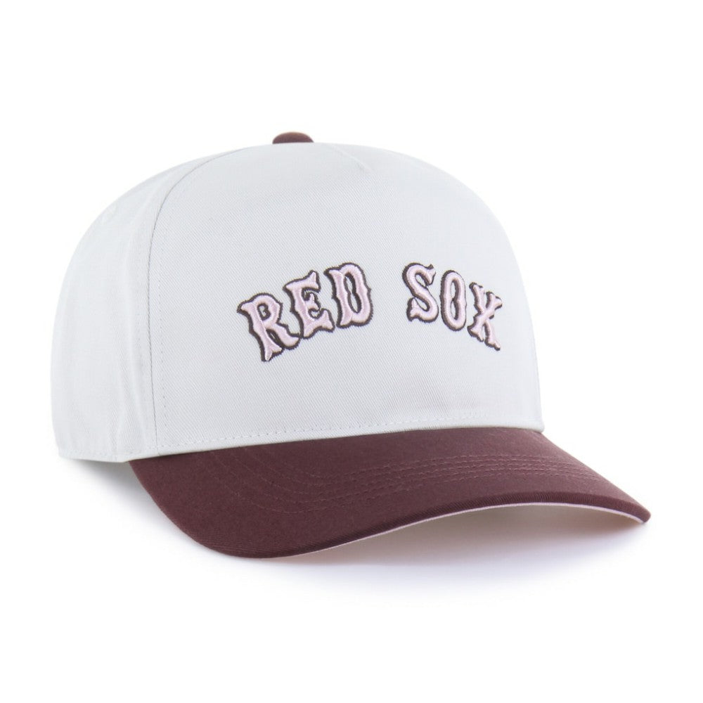 Boston Red Sox Unisex Love Letter Adjustable Hitch Hat Stone/Burgundy | 47 brand