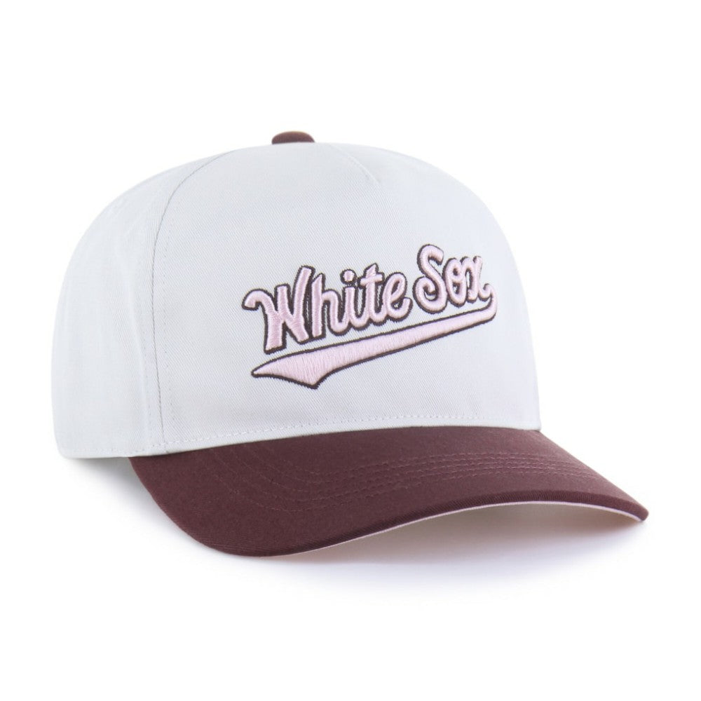 Chicago White Sox Unisex Love Letter Adjustable Hitch Hat Stone/Burgundy | 47 brand