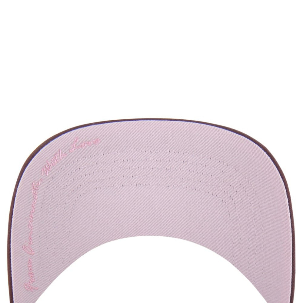 Cincinnati Reds Unisex Love Letter Adjustable Hitch Hat Stone/Burgundy | 47 brand