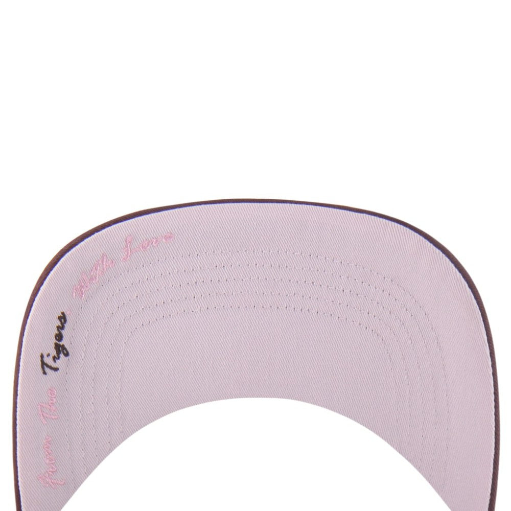 Detroit Tigers Unisex Love Letter Adjustable Hitch Hat Stone/Burgundy | 47 brand