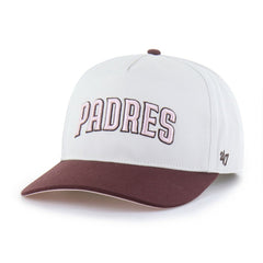 San Diego Padres Unisex Love Letter Adjustable Hitch Hat Stone/Burgundy | 47 brand