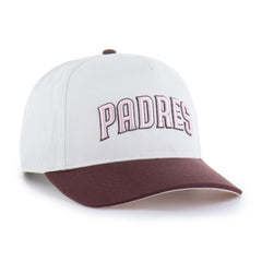 San Diego Padres Unisex Love Letter Adjustable Hitch Hat Stone/Burgundy | 47 brand