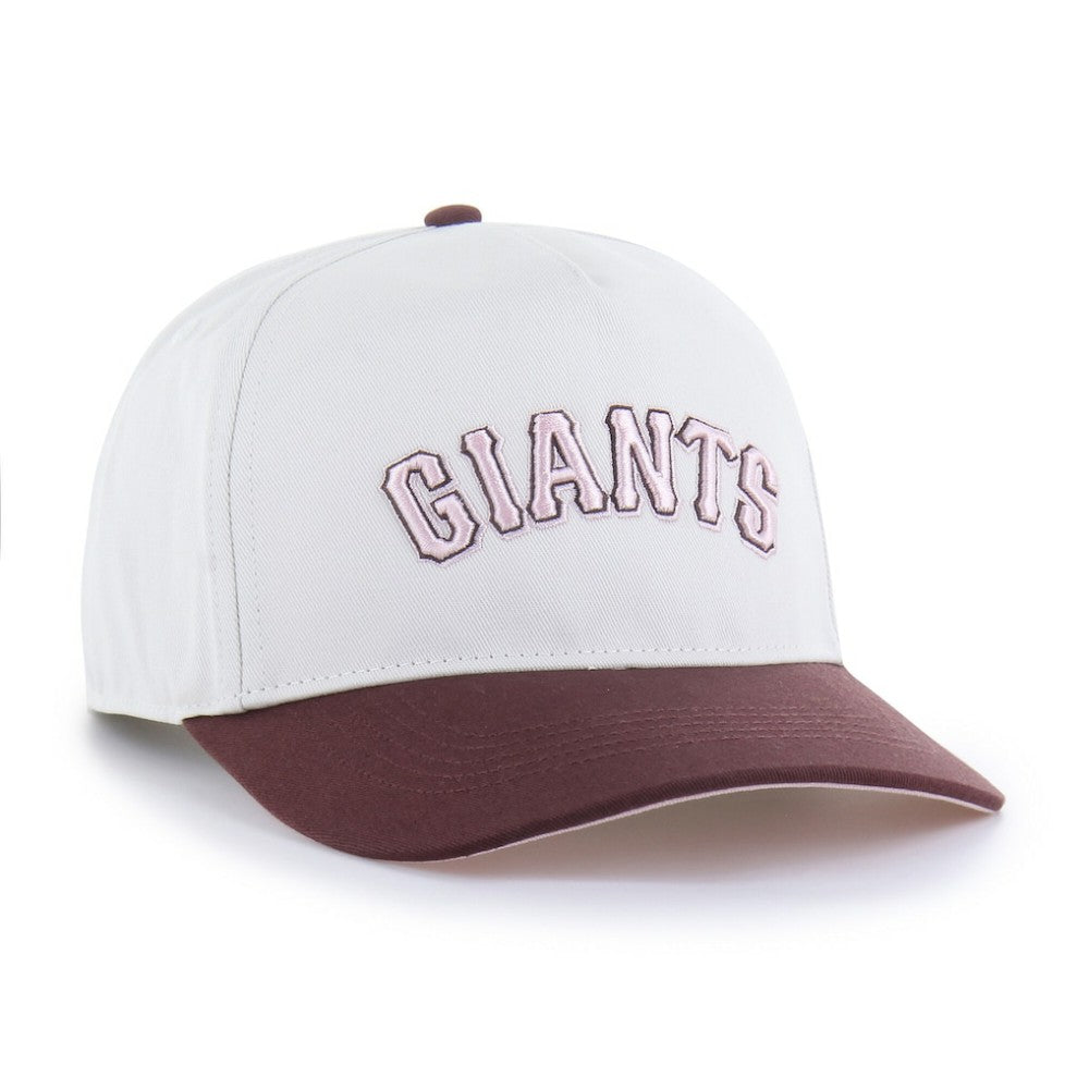 San Francisco Giants Unisex Love Letter Adjustable Hitch Hat Stone/Burgundy | 47 brand