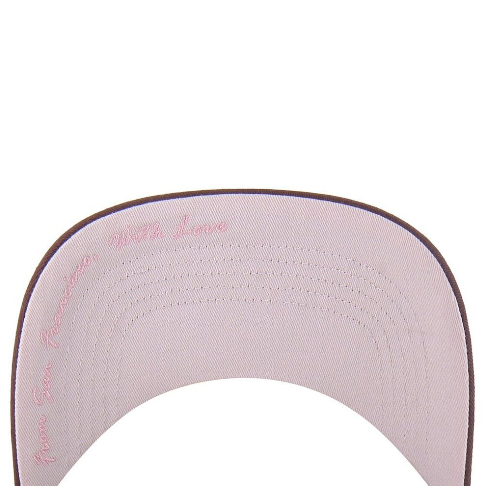 San Francisco Giants Unisex Love Letter Adjustable Hitch Hat Stone/Burgundy | 47 brand