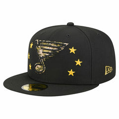 St. Louis Blues New Era Military Appreciation Digital Camo Stars 59FIFTY Fitted Hat Black